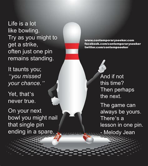 Bowling Pins' Words of Wisdom